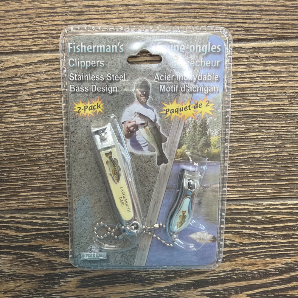 VTG 2006 Rivers Edge Fisherman's Clippers 2-Pack Crappie Design Dead Stock